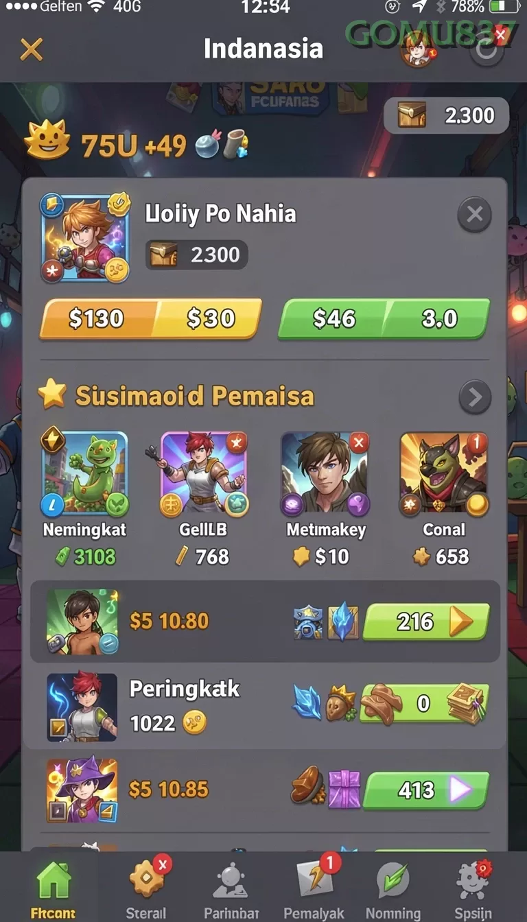 Cuplikan layar CIPUTRA88 — menu navigasi